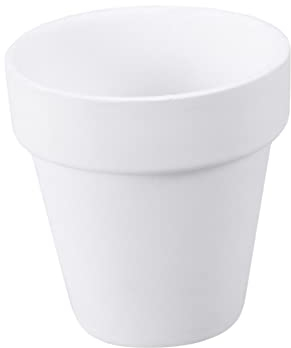 FONDOTIN Lot de 10 Pots De Fleurs Dintérieur en Céramique avec Trous 8 X 8 Cm pour Décoration