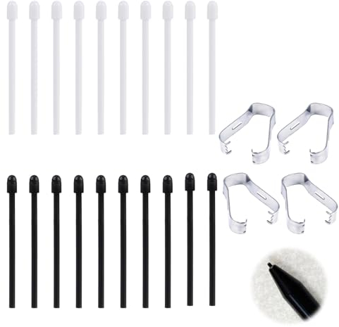 Ersatzspitzen Stylus Pen für Remarkable 2,Ersatzstiftspitzen für Remarkable Marker Stylus,Remarkable2, Boox Note, Max lumi2 Stylus Feder Zubehör mit Entfernungswerkzeug (20 Stück)
