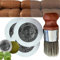Qoobom Wise Owl Möbelsalbe für Leder, Ledermöbel Salbe mit Wildschweinborstenbürste, verhindert Trockenheit und Risse, tiefes Lederreiniger-Set für Möbel, Autositze (3 Stück)