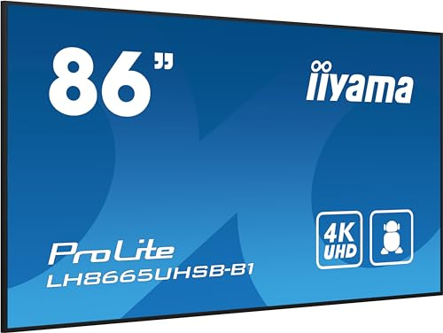 Iiyama ProLite LH8665UHSB-B1 - 218 cm (86) Diagonalklasse LCD-Display mit LED-Hintergrundbeleuchtung - Digital Signage - Android - 4K UHD (2160p)