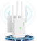 1200Mbit/s WLAN Verstärker, WLAN Repeater Dual Band WLAN Verstärker Signalverstärker mit 1 LAN Port, 1 WAN Port, WPS,3dBi x4 Antennen kompatibel zu Allen WLAN Geräten