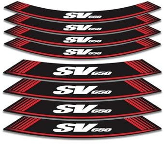 Moto Llantas Pegatinas Adhesivo Para Rueda De Motocicleta, Calcomanía Para Buje, Cinta De Franja Interior De Llanta, Accesorios Impermeables Para SUZUKI SV650 Sv 650 Ruedas Calcomanías(Color 3)