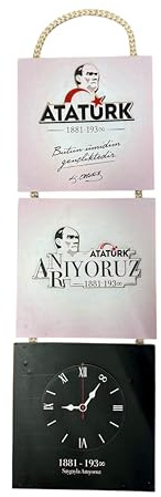 Gök-Türk Wandbild Mustafa Kemal Atatürk Saygiyla Aniyoruz Bild für Wohnzimmer Büro Wohnung Deko Kunstdrucke