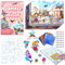 Liangding Folienspaß Einhörner Prinzessinnen Sticker für Kinder, Foil Art Kids, DIY Färben Aktivität, Bastelsets Mädchen 4 5 6 7 8 9 jahre, Geschenke für Geburtstag Oster