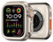 MODBAND Custodia per orologio in lega per Apple Watch Case Series S10 46mm S9 S8 S7 S6 44MM 45MM Custodia protettiva per telaio in metallo(Titanium Gold,44mm)