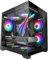 Mars Gaming MC-VIEW2, Caja Gaming MicroATX, Doble Cristal Templado Continuo Sin Marco, 1x Ventilador FRGB Trasero 120mm, Soporte Refrigeración Líquida hasta 240mm, Estructura de Doble Cámara, Negro