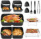 Ninja Airfryer Accesorios, freidora de aire caliente, juego de moldes de silicona para barbacoa, molde de pan para tartas, molde de silicona para horno para freidora de aire caliente Ninja AF500 AF400