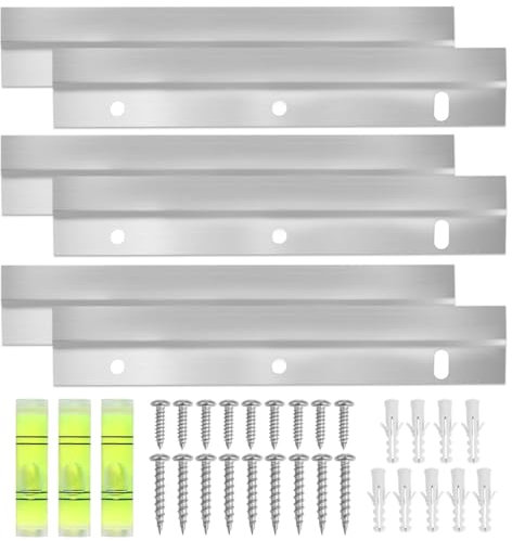 6 Stück Z-Klemmen Zum Aufhängen 15cm, Bildaufhänger für Schwere Bilder, Z-Hanger mit Schrauben für Schwere Rahmen, Bettkopfteil, Spiegel, Rack