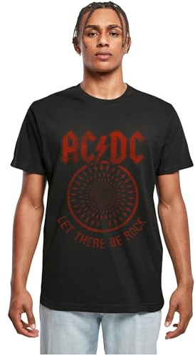MERCHCODE Herren Mc1074-acdc Let There Be Rock Tee T-Shirt (1er Pack)