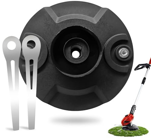 Lame de rechange pour coupe-bordure avec protection du dessous de caisse, lame pour coupe-bordure avec disque de coupe et vis, accessoires de débroussailleuse pour Einhell Gardener Gardol (lot de 1)