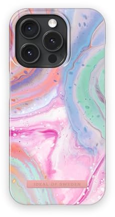 IDEAL OF SWEDEN Bedruckte iPhone 16 Pro Hülle – Pastell Marmor Design, Dünnes & Leichtes Case, Stoßfest & Stylisch Und Langlebig Für Optimalen Schutz Im Alltag