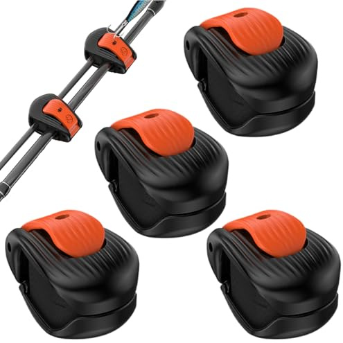 Angelruten-Clips,4 Stück Ruttenhalter Mit Ruttenstäger,Rutenständer - Für Enthusiasten, Männer, Frauen, Familien, Outdoor, , Boote, Zuhause Und