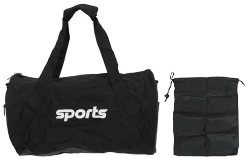 NDiyueAa wasserdichte Reisetasche, für Reisen, Fitnessstudio, Sport, Robustes Oxford-Gewebe, zylindrische Form, Unisex-Design, mehrere Fächer, geräumiger Stauraum