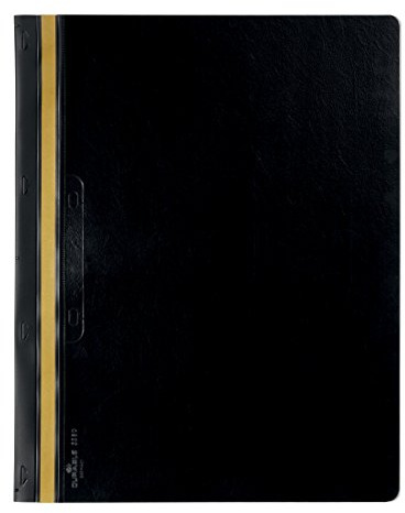 Durable Durabind Sichthefter mit Bindesystem für 30 Blatt A4, 25 Stück, schwarz, 225001