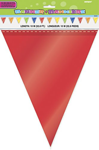 Unique Party - 90303 - Guirlande Fanions - 10 m - Multicolore