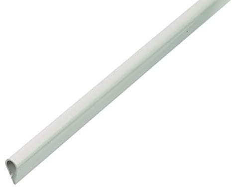 Alberts 484859 Profilé de serrage | plastique, en blanc | 1000 x 15 x 0,9 mm