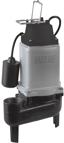 WAYNE WCS50T 1/2 HP Cast Iron Submersible Sewage Pump w/Float Switch