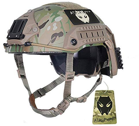 ATAIRSOFT Tactique Réglable Casque ABS Maritime Casque MC (M/L) pour Airsoft à Vélo Militaire Paintball Chasse