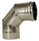 Curva 90 canna fumaria DN 150 tubo acciaio inox 316