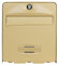 BURG-WÄCHTER Boîte aux Lettres, 1 Porte, 504 BE F Mini BALthazar, Beige, en Acier Galvanisé, Avec Porte à Ouverture Totale et Stop-Courrier (Porte bloquée à 120°)