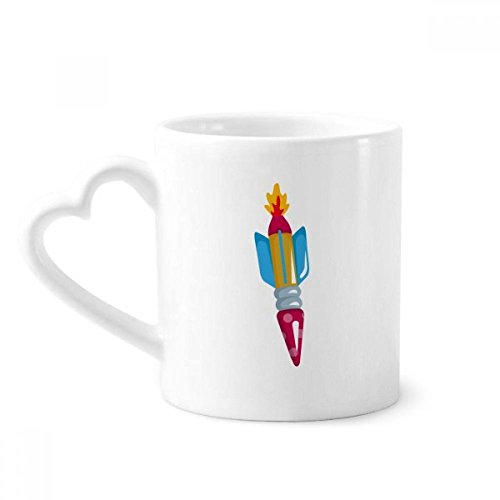 DIYthinker Universo y el Cohete Extranjero Taza de café de la cerámica Taza de cerámica con la manija 12 oz Regalo del corazón