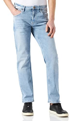 Cross Herren Damien Slim Jeans, Blau (Light Blue Used 015), 33W / 30L