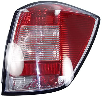 BESTPRICE 1x Heckleuchte rechts rot/weiß ohne Lampenträger Kompatibel mit OPEL ASTRA H Caravan (A04), ASTRA H Kasten/Kombi (L70)
