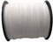 Pamir Tong 100 Yards 2.6mm Suede Leather Cords Leather Lace Flat Faux Suede Cord String Thread Velvet Cord for Necklace, Bracelet, Beading and DIY Crafts (White)