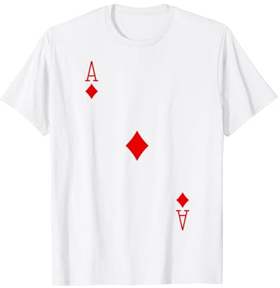 Kartenspiel Spielkarte Karo As Fasching Karneval Fun Kostüm T-Shirt