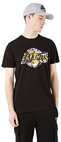 New Era NBA Los Angeles Lakers Seasonal Infill T-Shirt Herren schwarz, M