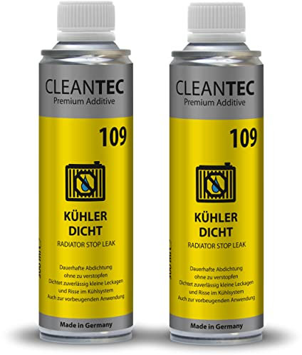 CleanTEC 109 Additif étanche pour radiateur Protection et lubrifie rapidement les fuites 300 ml pour voiture et camion
