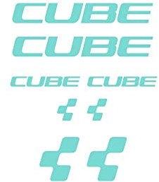 Adesivi compatibili con telaio bici Cube 8 loghi