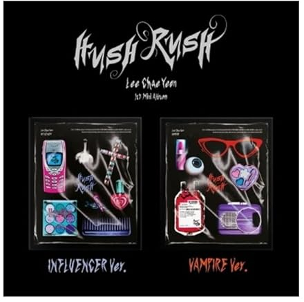 IZ*ONE Lee ChaeYeon Hush Rush 1st MiniAlbum A Version CD + 1p faltbares Poster auf Packung + PVCTasche + 76p Fotobuch + 1ea Aufkleber + Sammlung + 1ea Bag Charm + 2p Fotokarte + 1ea Flyer +