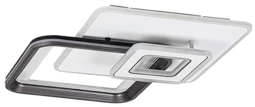 Rabalux 2937 Deckenleuchte STREGOBOR Metall grau LED 3000, 4000, 6000K L:49.5cm B:49.5cm H:8.5cm dimmbar