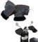 Manchons de guidon de moto, gants de vélo coupe-vent d'hiver gants de cyclisme en polaire épaisse thermique pour scooter, poignées de moto, chauffe-mains imperméables avec bande réfléchissante