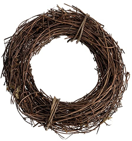 NaDeco Clematis-Kranz in Natur, Durchmesser ca. 15cm | Deko-Kranz | Naturkranz | Rebenkranz | Weidenkranz | Türkranz | Waldrebe | | Osternest | Osterdeko | Naturdeko