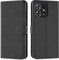 Verco Handyhülle für ZTE Blade A73 4G Hülle, Bookcase Tasche Flipcover für ZTE A73 4G Case [Kartenfächer/Aufstellfunktion], Schwarz