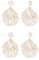 NYGGTYK 2 Paar Muschelohrringe, Perlenohrringe, Muschelohrringe, Meerjungfrauenschmuck Für Frauen, Muschelohrringe, Strandohrringe, Weißgoldohrringe, Süße Ohrringe
