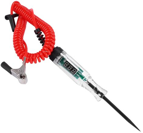 Circuit Tester, 3-70V DC Voltage Tester With Digital Test Light Auto Truck Car Electrical Circuit Continuity Tester, Car Fuse Tester for Car Battery Probe Pen