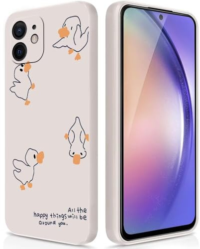 PAIX Cartoon Creative Kompatibel mit iPhone 13, schwarze Katze, kleiner Bär, Ente, präzises Loch, sturzsichere Handyhülle aus Thermoplastischem Polyurethan