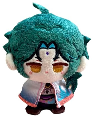 TOPLITHE Genshin Impact Kuscheltier, Anime Plüschtier Niedliche Weiche Stoffpuppe Schlüsselanhänger, Carcoon Figur Als Geschenk for Fans (Size : Xiao)