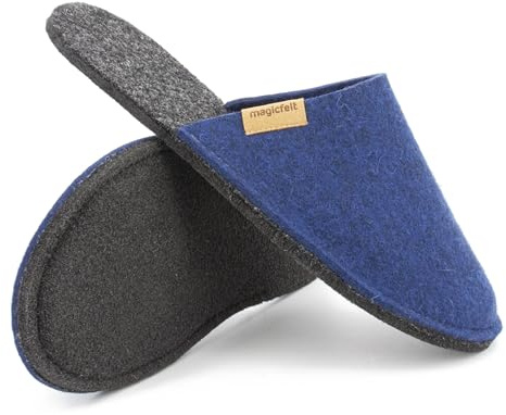 Magicfelt Filz-Pantoffel Magic Travel aus 100% recycelter Schurwolle für Damen & Herren - perfekt für Reisen & Zuhause