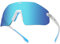 ULTR Sportbrille Herren - Leichte Fahrradbrille Damen - Bequeme Sport Sonnenbrille mit Anti-Slip Pads - Schnelle Brille Rennrad Brille, Joggen, Beachvolleyball & MTB Brille (Weiß (Blaues Glas))