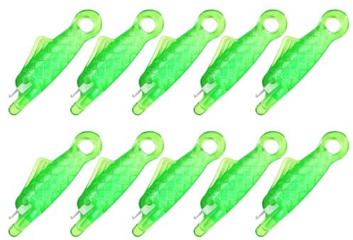 10-teiliges Set kleine Fischnadeleinfädler, Einfädelhilfen, einfädelhilfe für nähnadeln,nähmaschinen zubehör,Nadeleinfädler aus Kunststoff für Nähmaschinen