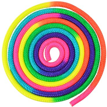 Corda per ginnastica ritmica, 3 m, per allenamento artistico, corda per salti, corda da ginnastica in nylon solido, corda per saltare per competizioni professionali, arti domestiche, fitness per