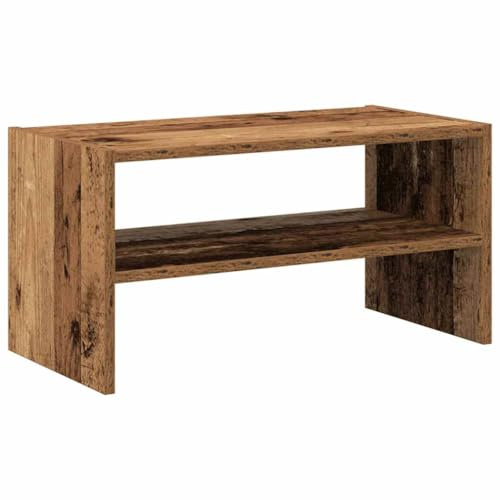 vidaXL Schuhregal Stapelbar Altholz-Optik 60x30x30,5 cm, Schuhaufbewahrung, Schuhorganizer, Schuhständer, Schuhschrank, Schuhablage, Flurregal