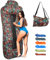 Outplea Aufblasbares Sofa für Land und Wasser, Luftsofa Faltbar Leicht, Air Lounger Strand mit Tasche, Strandliege Aufblasbar Für Garten Strand Picknick, Outdoor und Indoor, Tropisches Rot