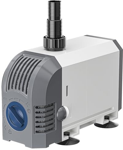 everfarl Aquarium Pumpe Teichpumpe für Außen, Wasserpumpe Leise Tauchpumpe Klein 20W 900L/H Regelbare Teichpumpe mit 1,5m Kabel für Steingarten Aquarium Brunnen Hydroponik-Systeme