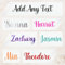Personalised Vinyl Name Stickers | Heart Font | 33 Colours | Perfect for Weddings Glass Gift Boxes Bottles School | Vinyl Decal | Organising Labels | Custom Business Decals | Calligraphy Stickers