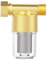 Prefiltro de 1/2 pulgada con elemento de acero inoxidable, tubo de agua de latón para baños, cocinas, cabezales de ducha, calentadores de agua y purificadores de agua